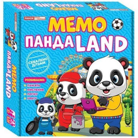 Гра Мемо "Панда LAND" навчальні ігри (укр) 285662 фото
