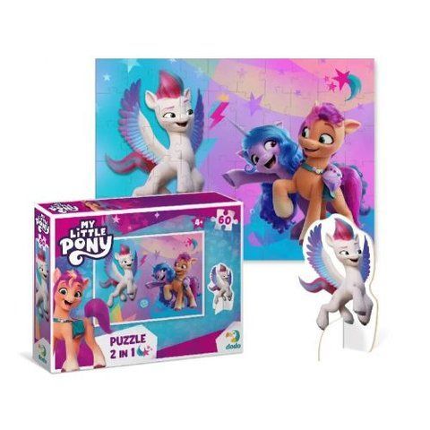 Пазли 2в1"My little pony",з фігуркою, 60 елементів 198519 фото