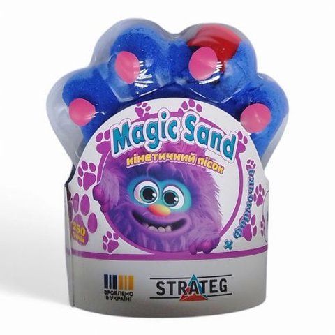 Кінетичний пісок "Magic Sand. Лапка", 250 г (синій) 257806 фото