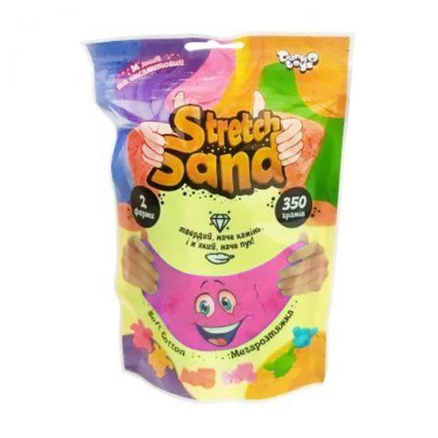 Кінетичний пісок "Stretch Sand" укр 350 г рожевий 132192 фото